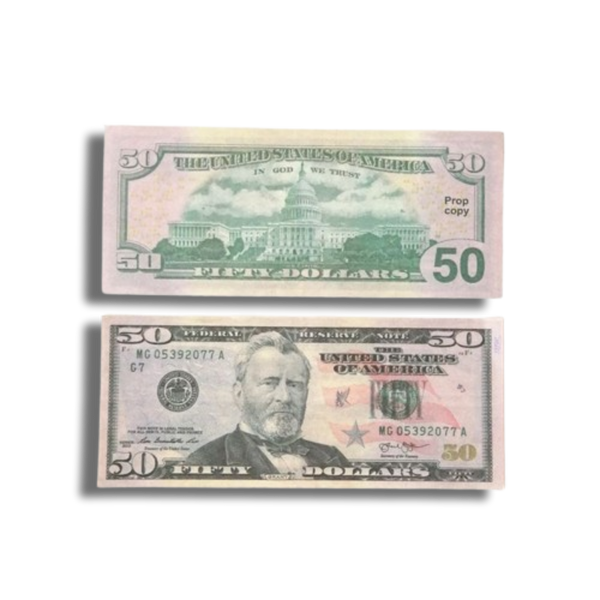 $50.00 Full Print Prop Money